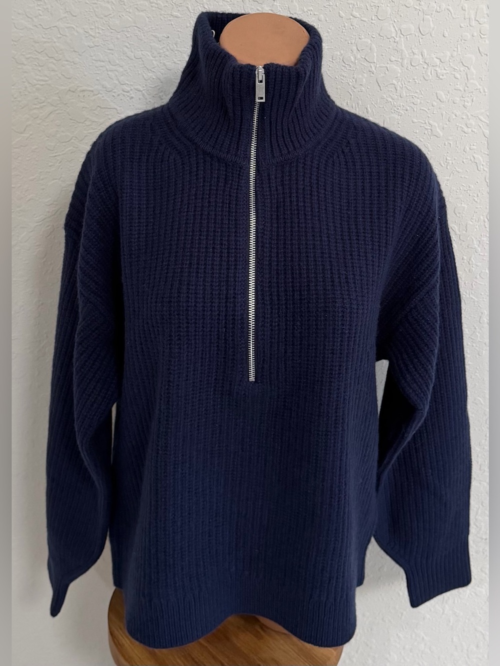 Everlane the Half Zip Sweater in Luxe Merino NWT - Picture 9 of 12